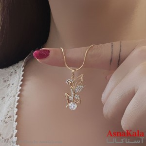 گردنبند ژوپینگ مینیمال دخترانه مدل دختر فرشته کد GNB161096W