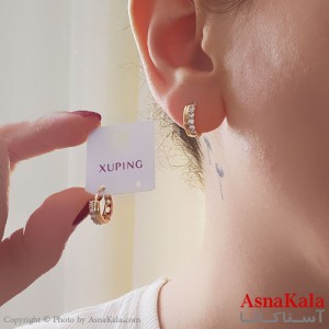 گوشواره حلقه ای زنانه مدل گرد مینیمال ژوپینگ کد GSH15892W