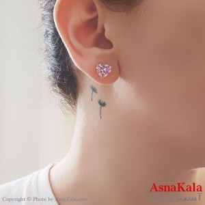 گوشواره صورتی ژوپینگ