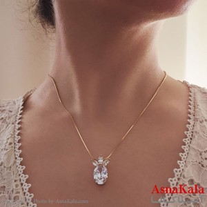 گردنبند ژوپینگ نگین تاج دار