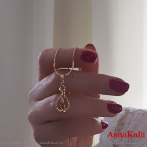 گردنبند ژوپینگ مینیمال دخترانه مدل عاشقانه کد GNB161109W