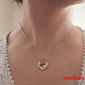 گردنبند ژوپینگ قلب نگینی
