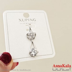 گردنبند ژوپینگ مینیمال دخترانه مدل آویز نگینی کد GNB161121W