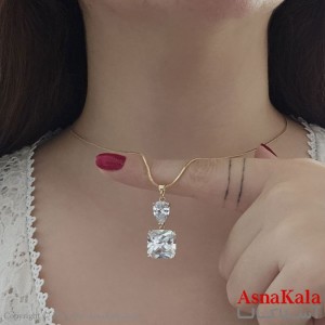 گردنبند نگین سفید XUPING