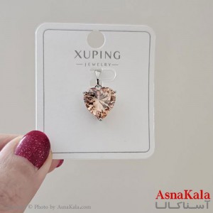 گردنبند ژوپینگ دخترانه مدل قلب طلایی کد GNB161137W
