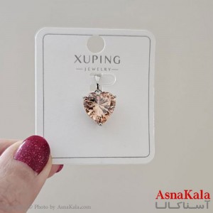 آویز گردنبند قلب طلایی ژوپینگ