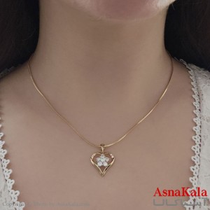 گردنبند ژوپینگ قلب تک گل