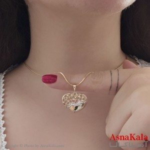 گردنبند ژوپینگ قلب طرحدار