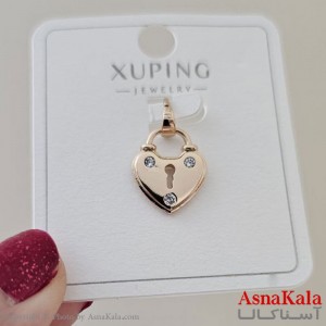 گردنبند ژوپینگ دخترانه مدل قفل نگینی کد GNB161141W