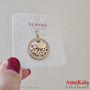 گردنبند ژوپینگ دخترانه مدل طرح ساعت کد GNB161147W