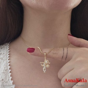 گردنبند گل نگینی ژوپینگ