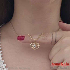 گردنبند ژوپینگ قلب طرح دست