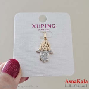 گردنبند ژوپینگ دخترانه مدل طرح دست کد GNB161156W