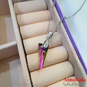 گردنبند استیل دخترانه مدل هولوگرامی کد GNB161176W