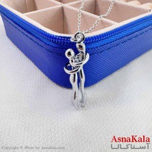 گردنبند استیل دخترانه مدل آغوش کد GNB161191W