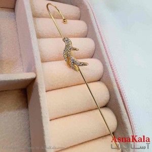 گوشواره ایرکاف نگینی دخترانه استیل 316 کد GSH15900W