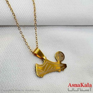 گردنبند استیل طرح توپ و کفش کد GNB161223W