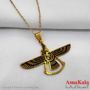 گردنبند مردانه و پسرانه استیل مدل فروهر کد GNB161224W