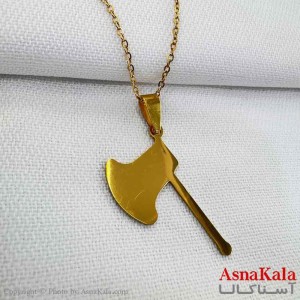 گردنبند مردانه و پسرانه استیل مدل تبر کد GNB161228W