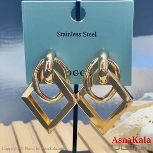 گوشواره آویزی استیل مینیمال دخترانه مدل مثلثی  کد GSH15953W