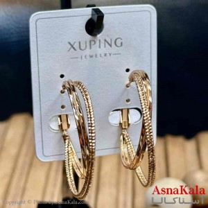 گوشواره زنانه مدل آویزی گرد ژوپینگ کد GSH15970W