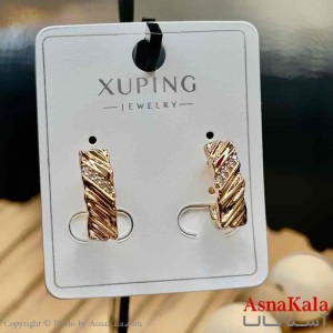 گوشواره زنانه مدل مینیمال مستطیلی ژوپینگ کد GSH15980W