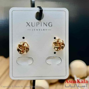 گوشواره زنانه مدل میخی گره ای ژوپینگ کد GSH15981W