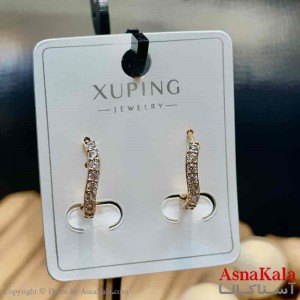 گوشواره زنانه مدل حلقه ای هلالی  ژوپینگ کد GSH15984W