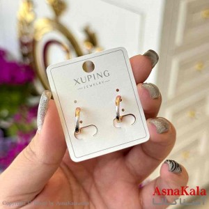 گوشواره زنانه مدل گرد مینیمال  ژوپینگ کد GSH15986W