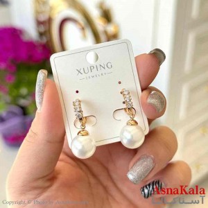 گوشواره زنانه مدل آویزی مرواریدی  ژوپینگ کد GSH15989W
