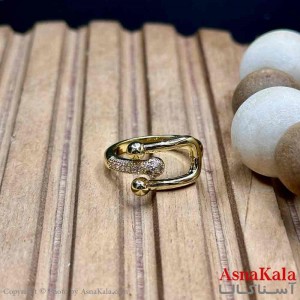 انگشتر زنانه استیل مدل تیفانی کد ANG19707W