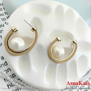 گوشواره استیل فانتزی دخترانه مدل دفرمه رنگی  کد GSH151012W