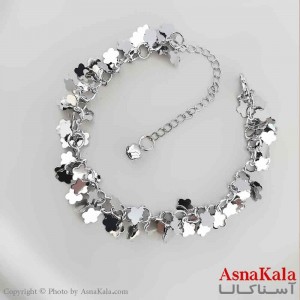 پابند دخترانه استیل پینترستی مدل برگ  کد PNB1716W