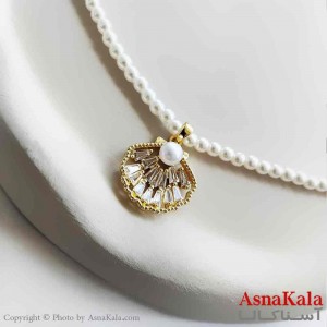گردنبند صدف طلایی