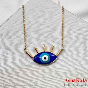 گردنبند زنانه استیل مینیمال مدل چشم نظر کد GNB161308W