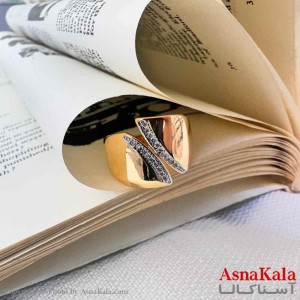 انگشتر زنانه YSX مدل هلال دار نگینی  ANG19747W