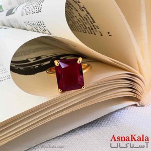 انگشتر زنانه YSX مدل مربع نگینی ANG19752W