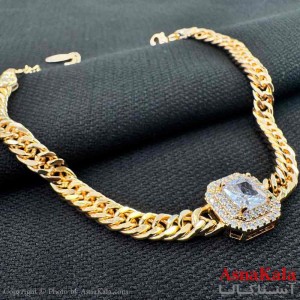 دستبند زنانه YSX شیک مدل زنجیری نگینی کد DSB18797W