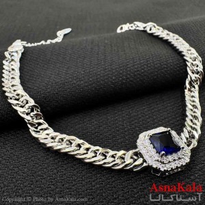 دستبند زنانه YSX شیک مدل زنجیری نگینی کد DSB18799W