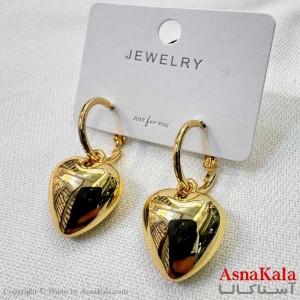 گوشواره استیل مینیمال دخترانه مدل قلب کد GSH151023W