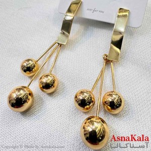 گوشواره استیل مینیمال دخترانه مدل گوی آویزی کد GSH151024W