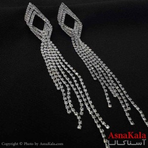 گوشواره شیک زنانه مدل مثلث ریسه ای کد GSH151043W