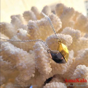 گردنبند زنانه استیل مینیمال مدل قلب تیکه ای کد GNB161340W