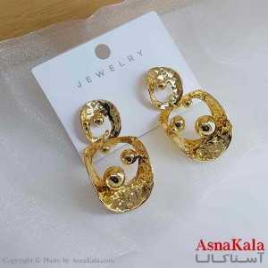 گوشواره فشن استیل مینیمال زنانه مدل طلایی کد GSH151049W