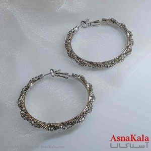 گوشواره استیل نگینی
