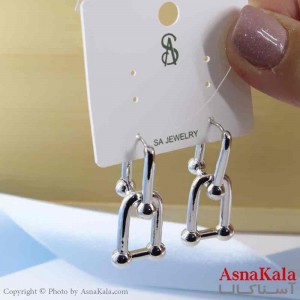 گوشواره طرح تیفانی نقره ای