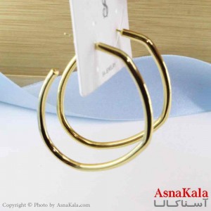 گوشواره استیل حلقه ای طلایی