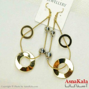 گوشواره استیل مینیمال زنانه مدل آویزی  کد GSH151080W