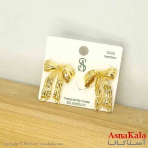 گوشواره استیل مینیمال زنانه مدل پاپیون کد GSH151093W