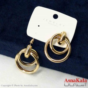 گوشواره استیل مینیمال زنانه مدل حلقه ای کد GSH151100W